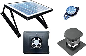 SOLAR ATTIC FAN - iSOLAR 19W-MOD-SNV with Auto Thermal Switch & SNOWVENTCO Smart Vent • 100% Solar Powered • up to 400 CFM • Ideal for a 600 sq. ft. Area • Keeps Attics Cool • Endorsed by HGTV’S BRYAN BAEUMLER • by iSolar Solutions