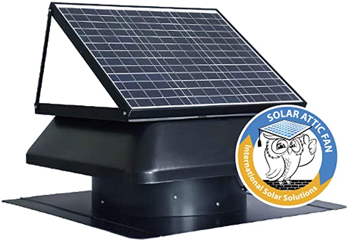 SOLAR ATTIC FAN - iSOLAR 40W-INT-S • 100% Solar Powered • 1092 CFM • Ideal for a 1,500-2,000 sq. ft. area • All Season Ventilation Benefit • Keeps Attics Cool • Prevents Moisture Causing Damage • Improves Home Comfort • Endorsed by HGTV’S Bryan Baeumler • by iSolar Solutions