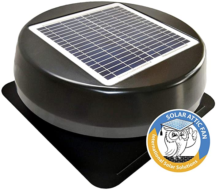SOLAR ATTIC FAN - iSolar 18W-INT-R • 100% Solar Powered • 810 CFM • Ideal for a 1,000 sq. ft. area • Integrated all-in-one design • All Season Ventilation Benefit • Keeps Attics Cool • Prevents Moisture Causing Damage • Improves Home Comfort • Endorsed by HGTV’S Bryan Baeumler • by iSolar Solutions