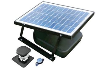 SOLAR ATTIC FAN area • Integrated all-in-one design • All Season Ventilation Benefit • Keeps Attics Cool • Reduces Mold & Moisture • Improves Home Comfort • Endorsed by HGTV’S Br ft iSolar 18W-INT-S • 100% Solar Powered • 810 CFM • Ideal for a 1,000 sq 