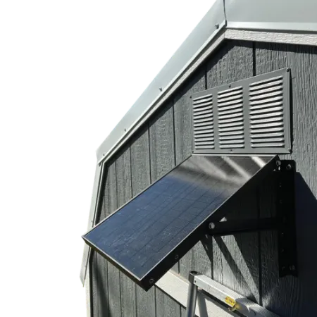 A solar attic fan can protect your shed