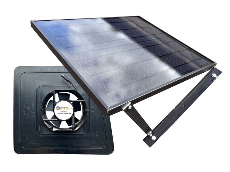 The iSolar Solutions 20WSPF-FLEX solar attic fan.